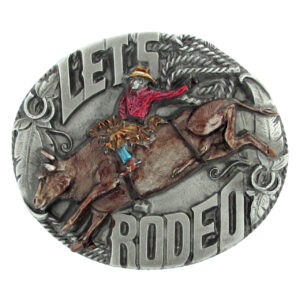 Boucle de ceinture Lets Rodeo avec finition émaillée