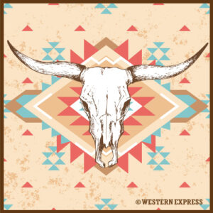 Bandana Off-White Desert Steer