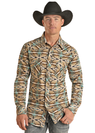 Chemise aztec pour homme