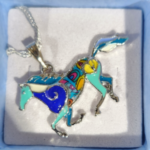 Collier cheval de couleur
