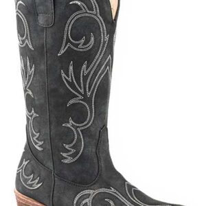 Bottes de cowboy noir pour femme
