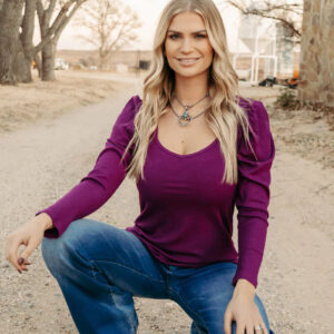 Chandail Something Classy prune