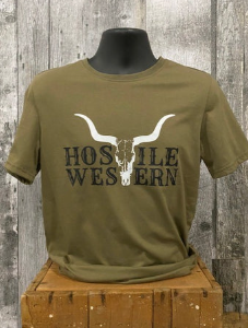 Chandail vert/crâne Hostile Western