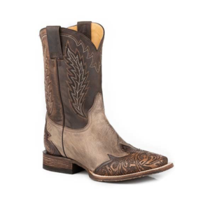 Bottes brune et beige Stetson pour homme