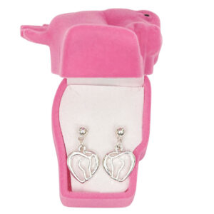 Boucles d'oreille Coeur avec cheval