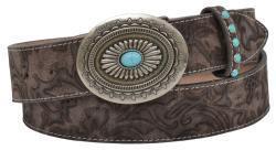 Ceinture floral tan