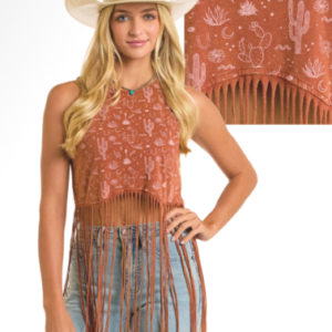 Camisole à franges Désert