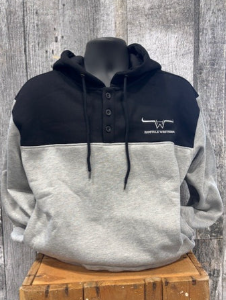 Hoodie noir/gris Hostile Western