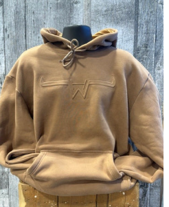 Hoodie brun embossé Hostile Western