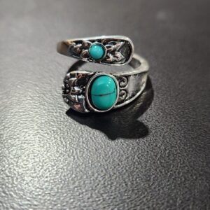 Bague 2 perles/twist