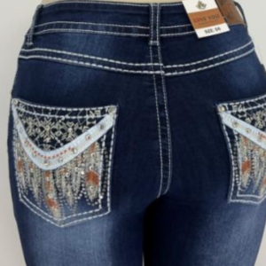 Jean poches brillantes fer