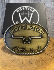 Boucle de ceinture Hostile Western