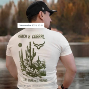 Chandail Beige/verty Ranch & Corral