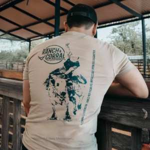 Chandail beige foncé/turquoise Ranch & Corral