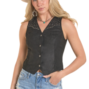 Veste noire avec stud étoiles