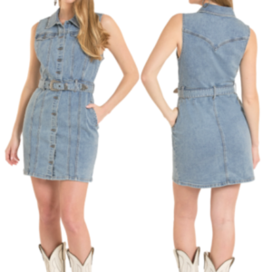 Robe de jean sans manches