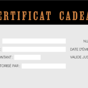 Certificat-cadeau