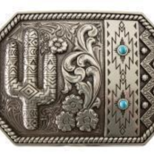 Boucle de ceinture cactus turq Ariat