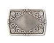 Boucle de ceinture gravé floral Ariat