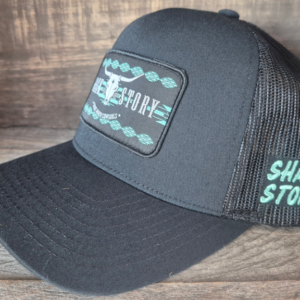 Casquette poneytail turquoise Shack Story