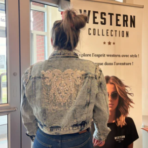 Veste en jean chic Western collection