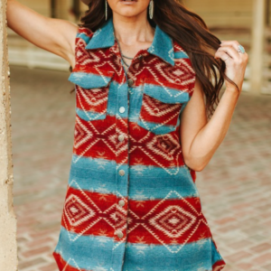 Chemise sans manches en mélange de laine