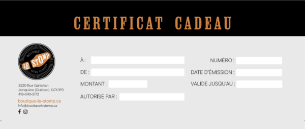 Certificat-cadeau