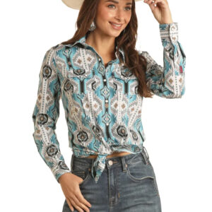 Chemise aztec pour femme