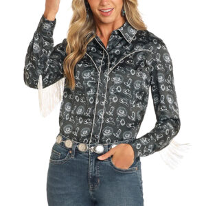 Blouse à franges