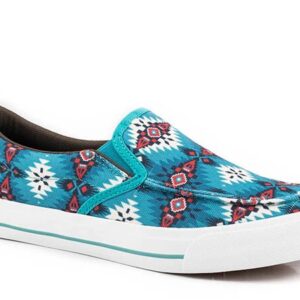 Chaussure aztec bleu pour femme