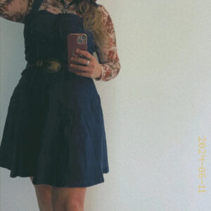 Robe en jeans à bretelles