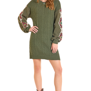 Robe pull à manches aztèques