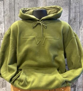 Hoodie vert embossé Hostile Western