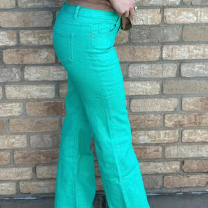 Jeans turquoise
