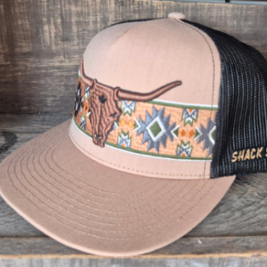 Casquette broderie aztec taupe Shack Story