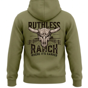 Hoodie Ranch vert armé Ruthless & Rustlers