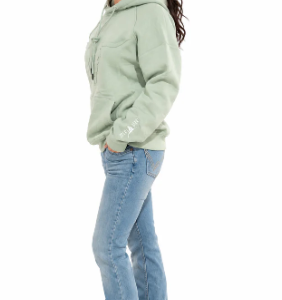 Hoodie menthe Embossed skull Shack Story