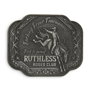 Boucle de ceinture Bucking Bronc argent antique.png